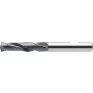 High-performance drill bit, solid carbide 3xD Ø3.00 mm, HB, UNI Pro TiAlN