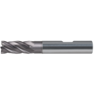 SC end mill. cutt. 35°/38° 4mm clear. (steel/cast iron) 4 cutt. edg. HB AlTiN+