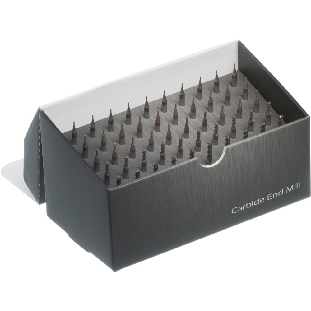 VHM Minifräser-Satz 50-teilig je 10 Sück 1/1,5/2/3/4 mm