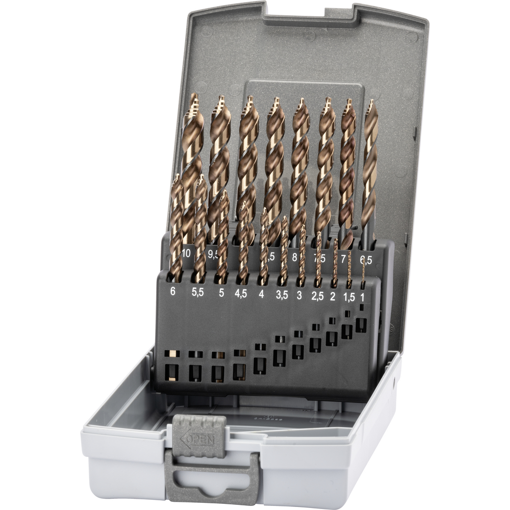 Twist drill STEP DRILL set HSSE vap. 1-10.0 mm