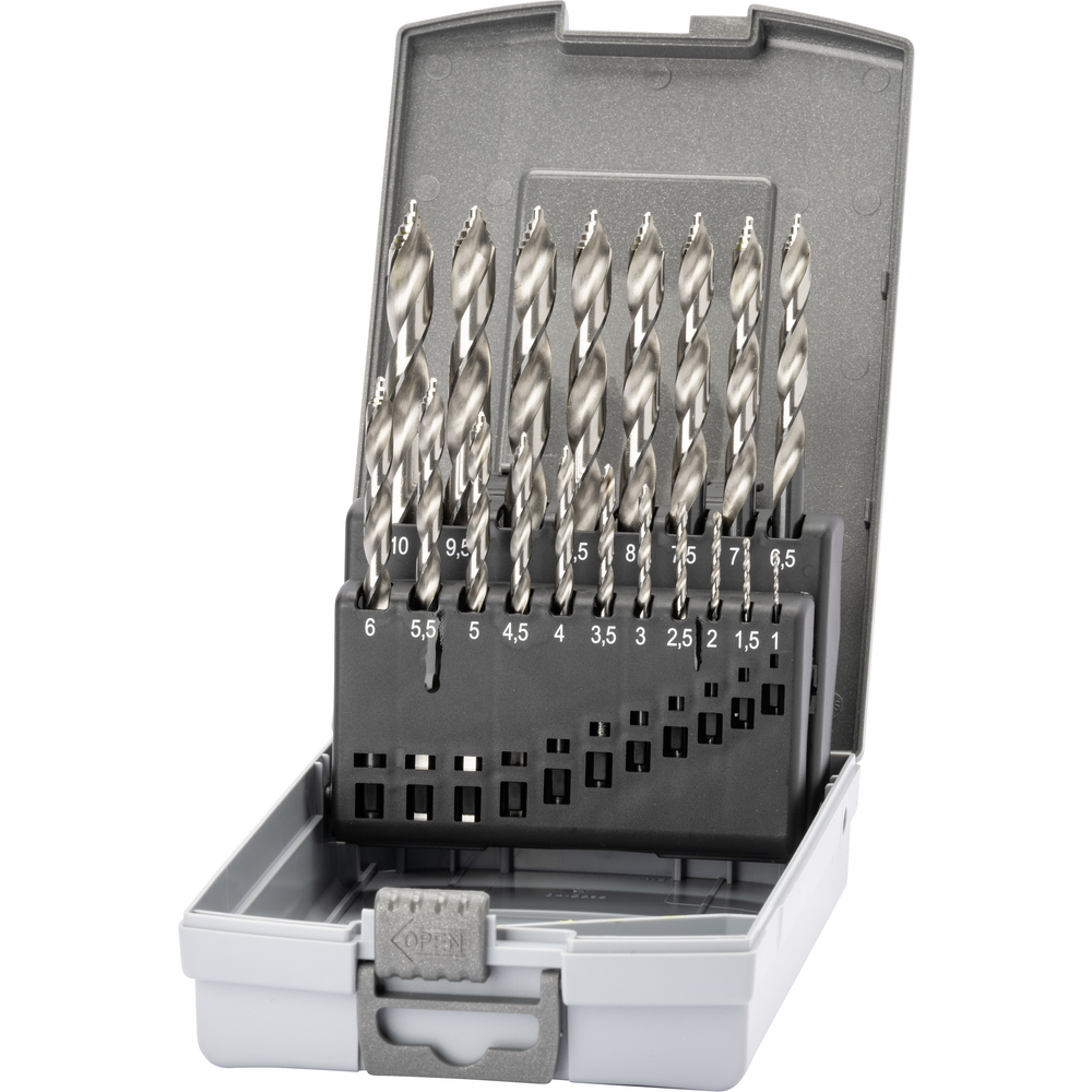 Twist drill STEP DRILL Set HSS 1-10.0 mm