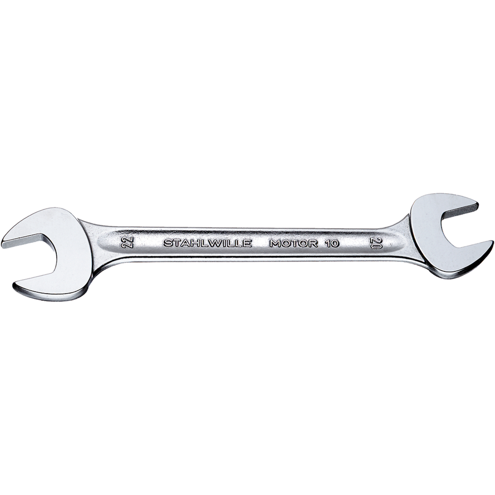 Dbl open-end. spanner DIN3110 4x5mm, L=100mm (chrome alloy steel, chrome-plated)
