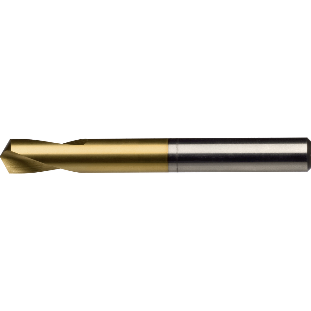 NC spotting drill HSS-Co5 120° Ø3mm (steel/stainless steel/non-ferrous) TiN