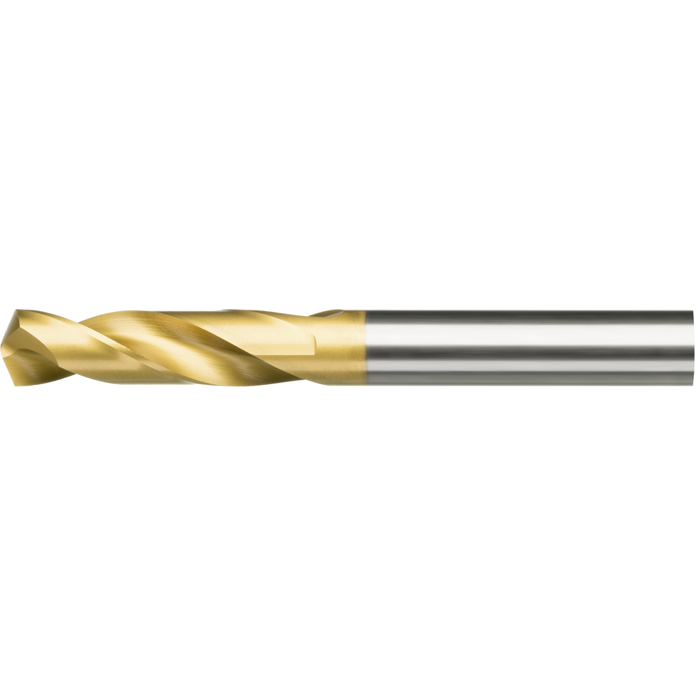 Twist drill HSS-E 3xD DIN1897NV 130° 1mm TiN ground