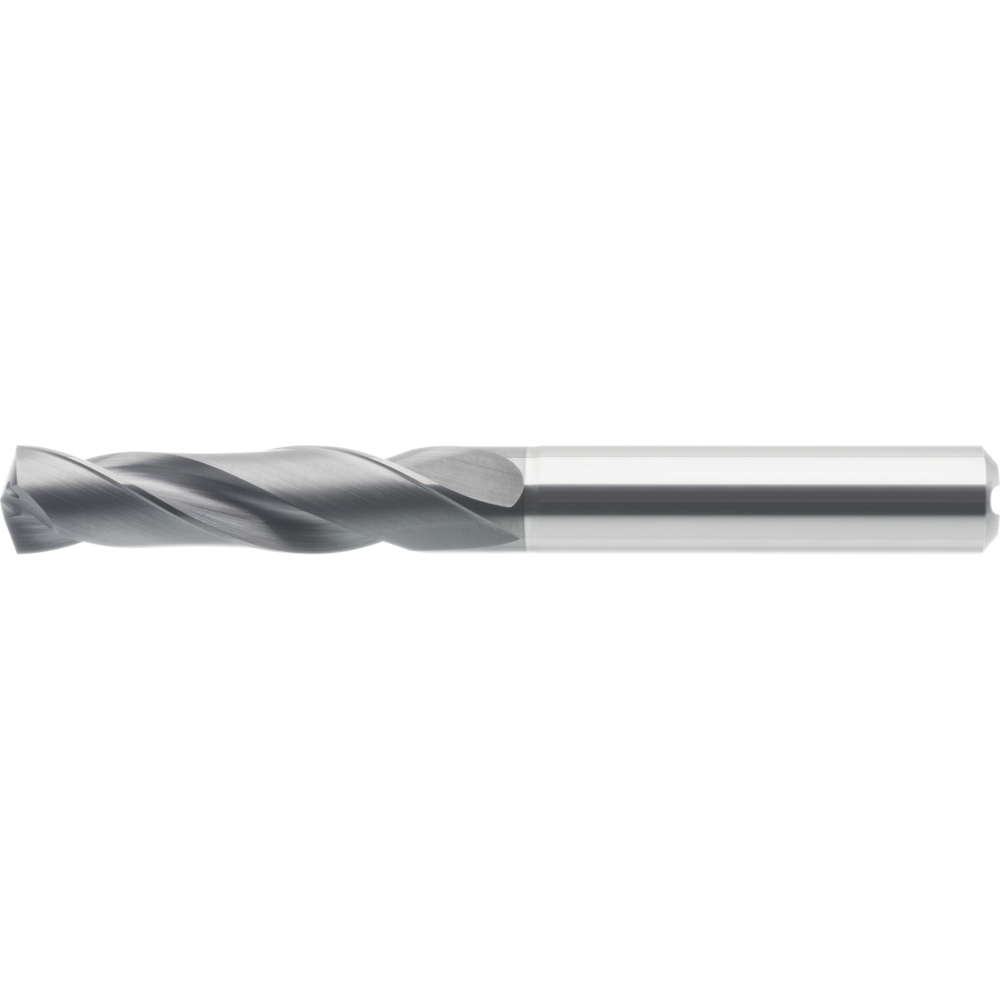 High-performance drill bit, solid carbide 3xD Ø1.00 mm, IC, HA, UNI Pro TiAlN
