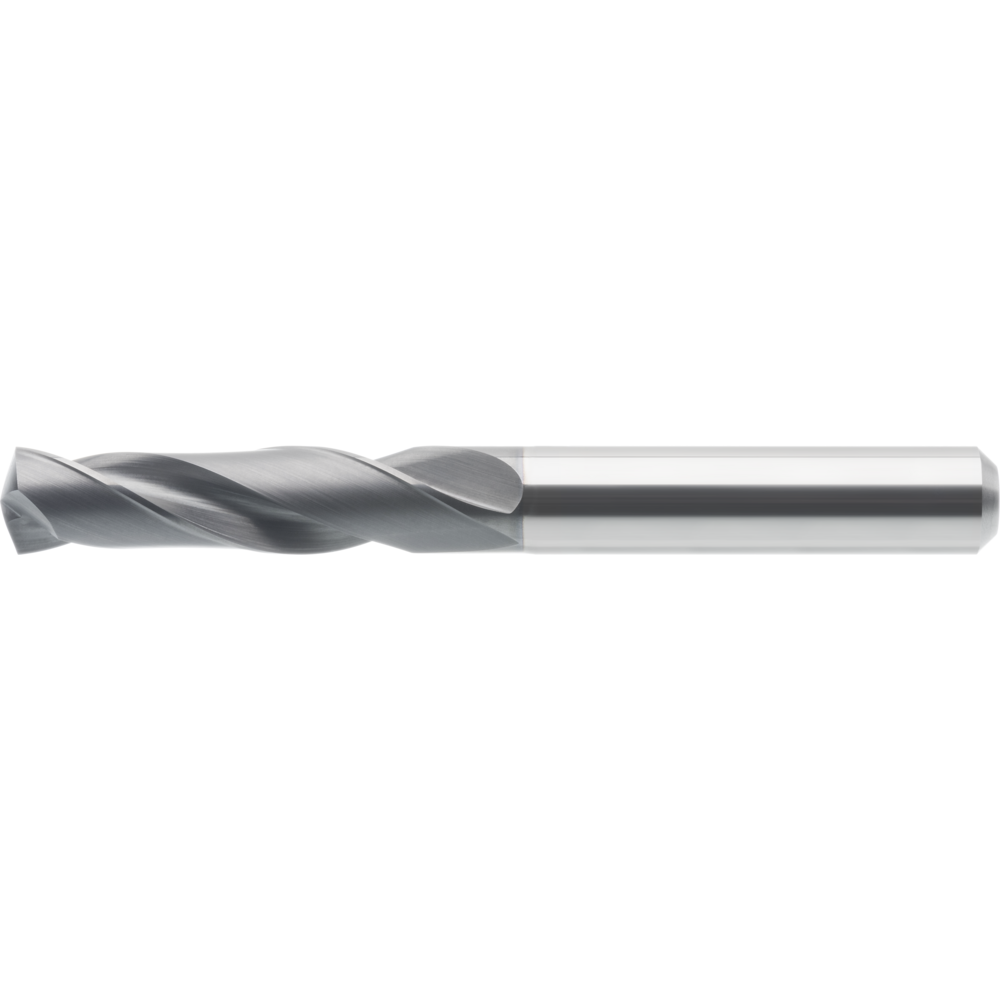 High-performance drill bit, solid carbide 3xD Ø1.00 mm, HA, UNI Pro TiAlN