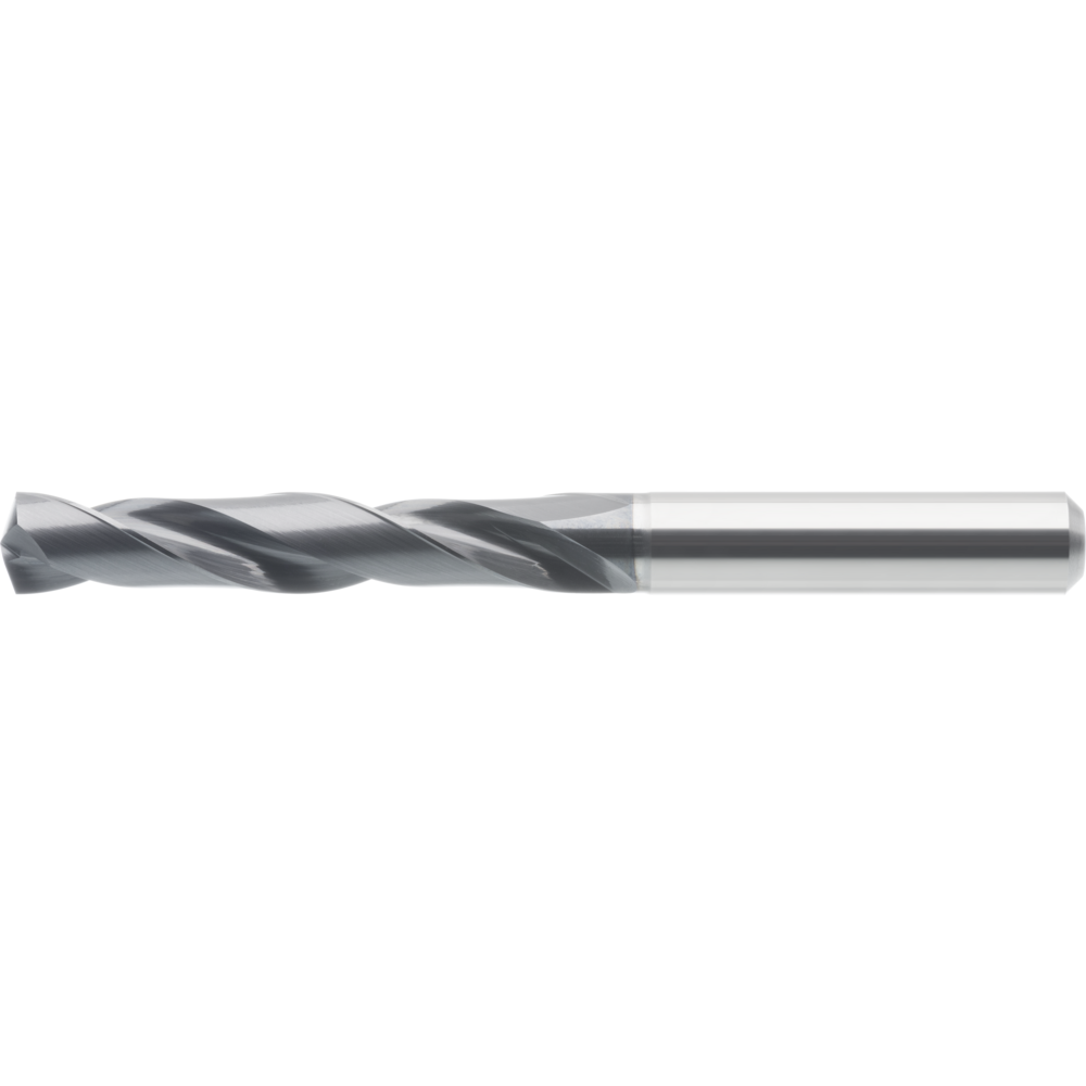 High-performance drill bit, solid carbide 5xD Ø1.00 mm, HA, UNI Pro TiAlN