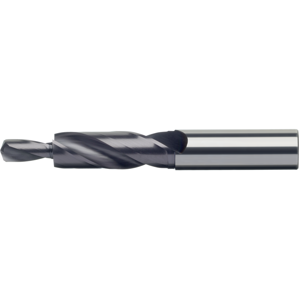 Solid carbide step drill 180° for M3, 6x3,4mm through-hole TiAlN