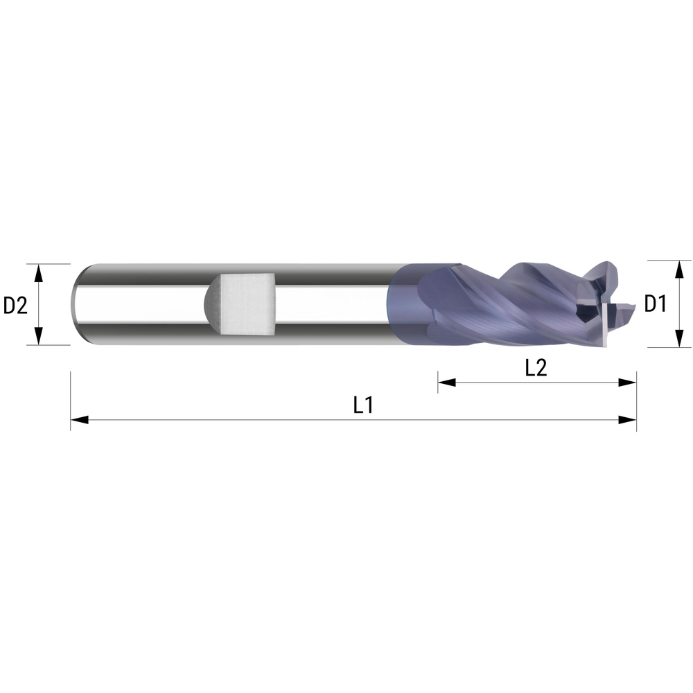 ORION VHM Schaftfräser HPC IK 20x41x104 mm HB-Schaft Z4 ULTRA PRO