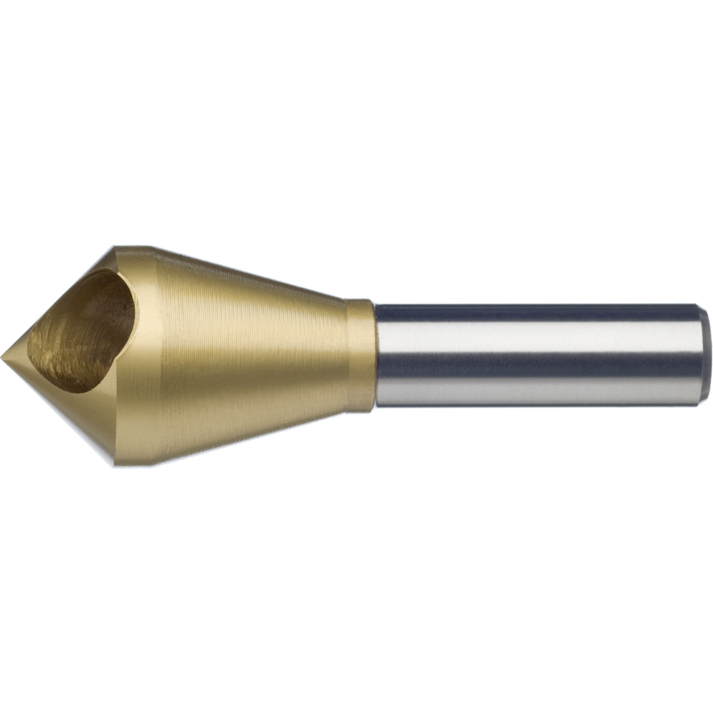 Deburring countersink HSS-E WN 90° 10-15mm with cross-hole, L=67mm TiN