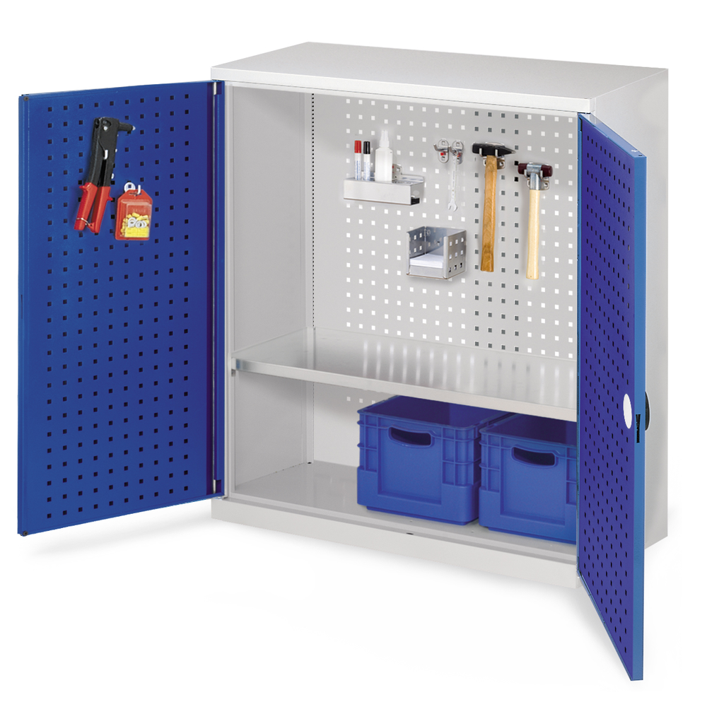 RasterPlan Werkzeugschrank Mod. 2 410 H1000 x B1000 x T410 RAL 7035/5010