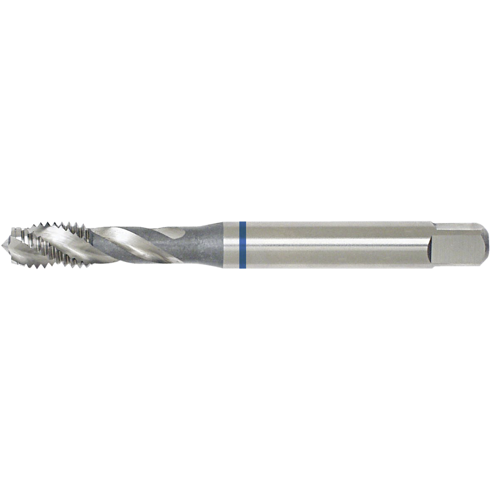 Machine tap HSS-E DIN371C 40° M3 blind-hole thread TiN