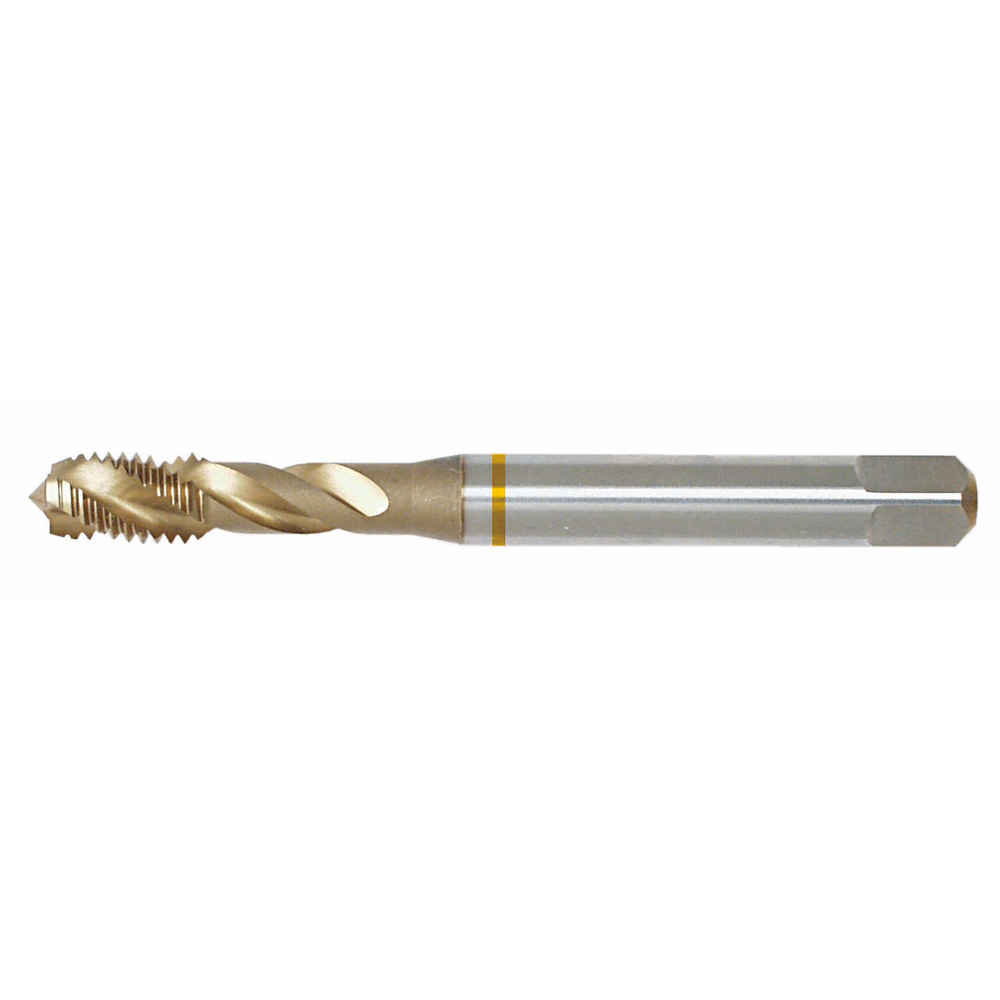 Machine tap HSS-E DIN371C 40° M8 blind-hole thread TiN