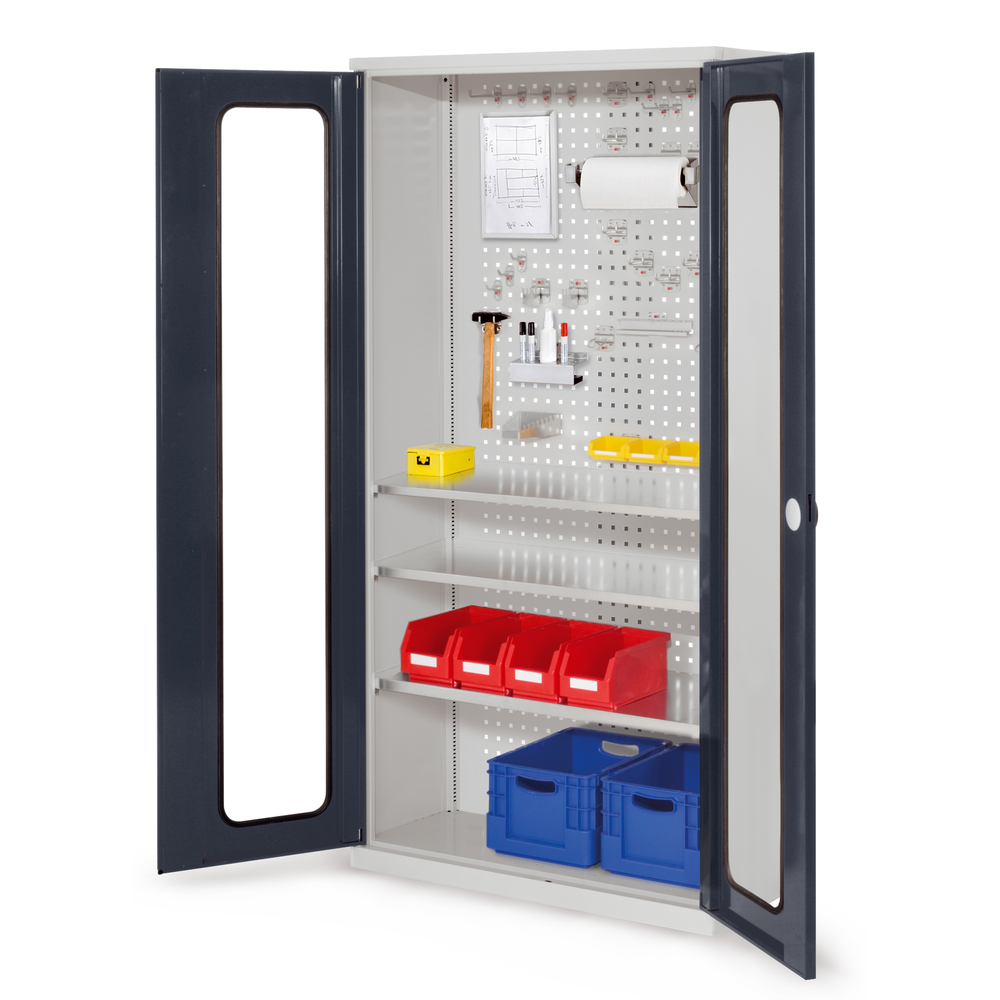 RasterPlan Werkzeugschrank Mod 6 410 H1950 x B1000 x T410 mm RAL 7035/7016