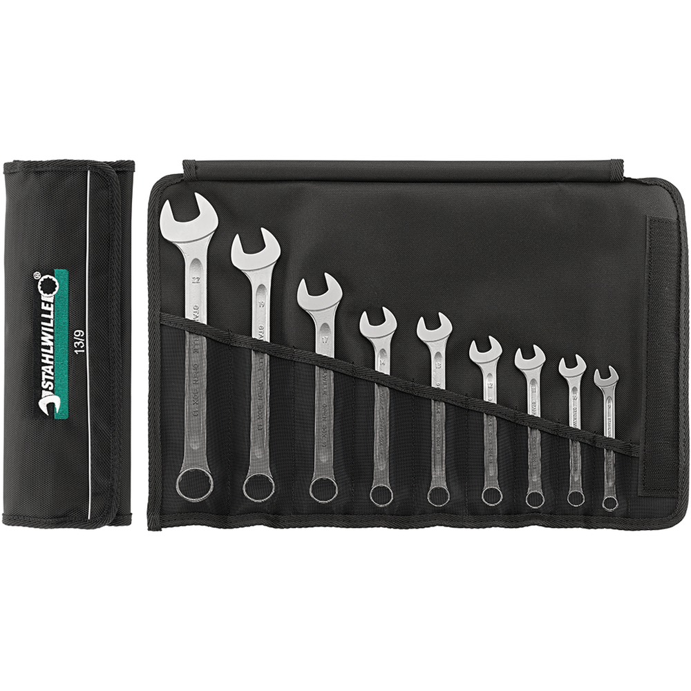 Combination spanner set DIN3113A, 6 pcs. 7-19mm