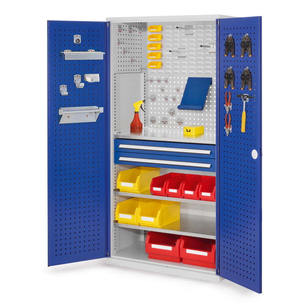 RasterPlan Schubladenschrank Modell 11 RAL 7035 /5010