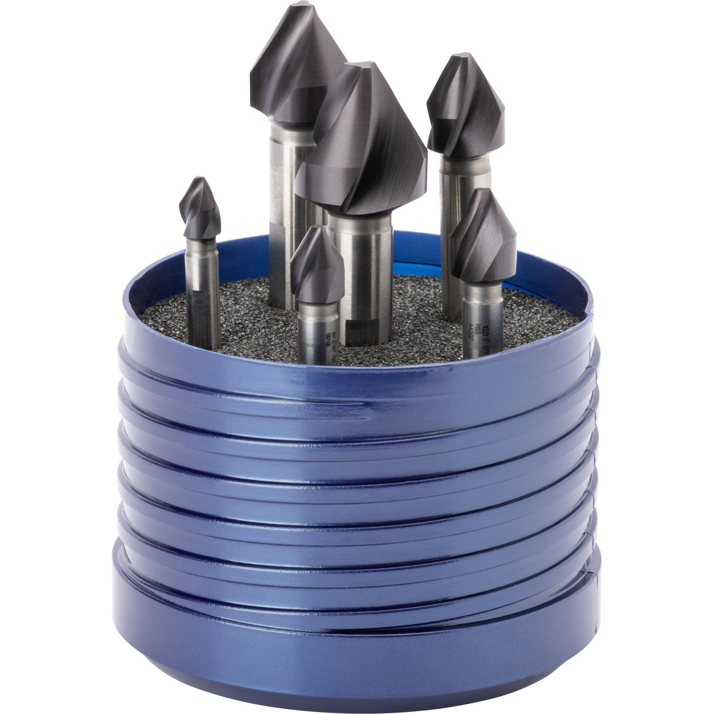 60° countersink set, 6.3-20.0 mm FL3 spiralled