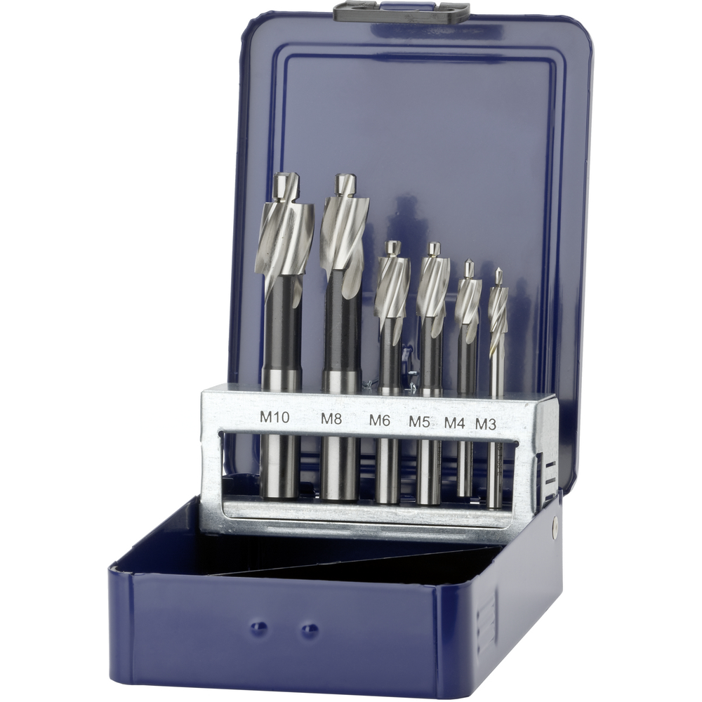 Counterbore kit HSS-E DIN373 tapping holes (M3-M10), 6-piece