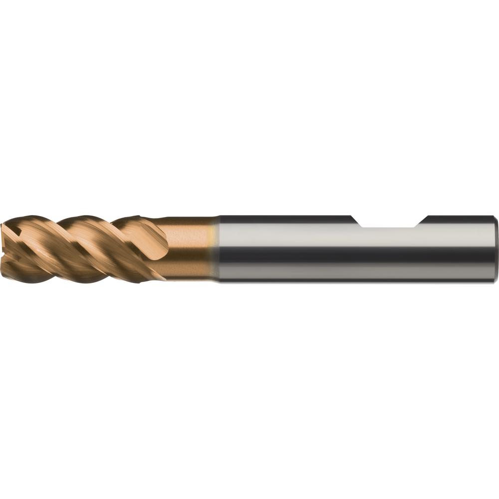 SC Al end milling cutter 3mm L2=10mm Z=4 short HB edge prot. cham. ZrCN Ultra-N