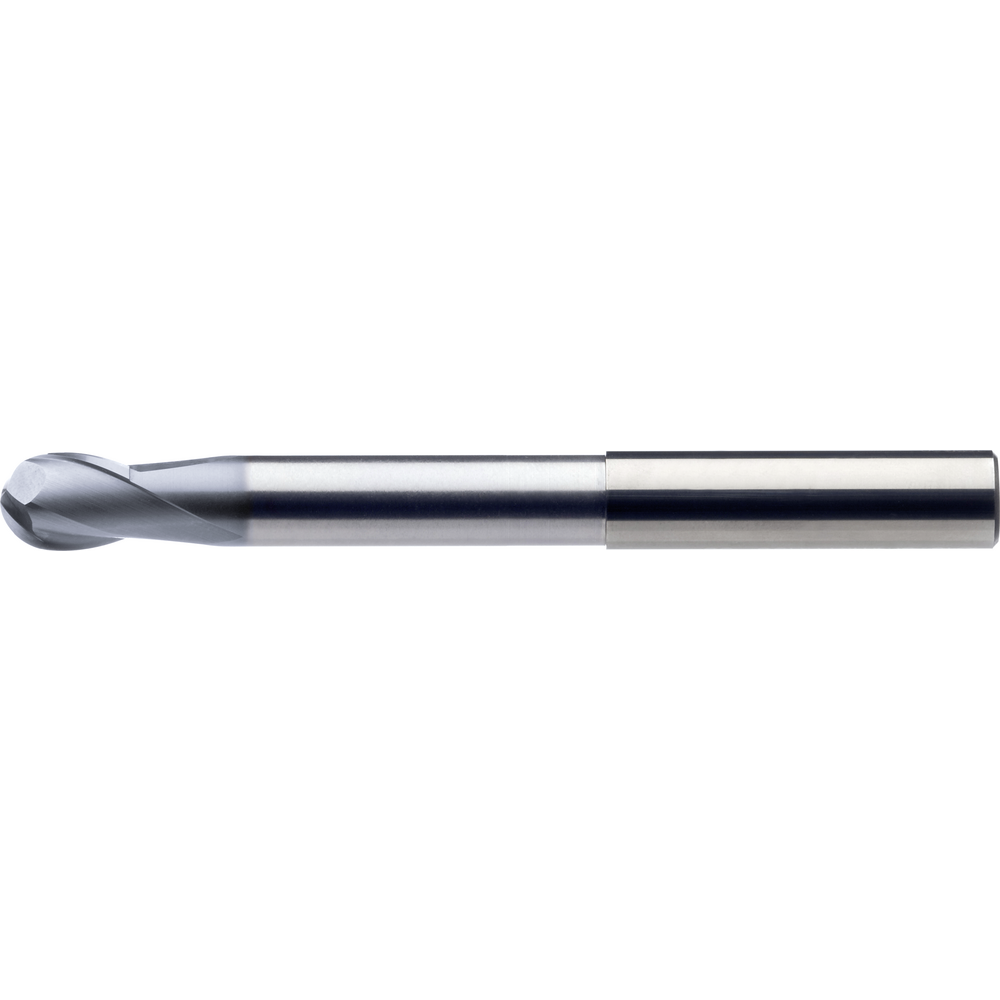 SC radius milling cutter 30° 3mm, clear. (stainless steel) Z=2 HA long Ultra-MS