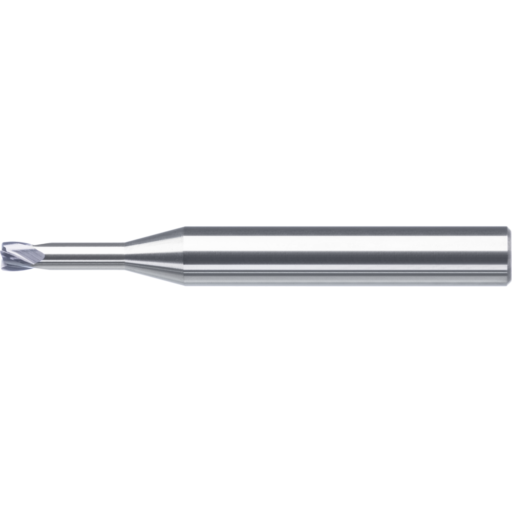 High-feed cutter, solid carbide, 0° 1 mm, L2=4 mm, Z=4 R=0.1 mm RockTec-52