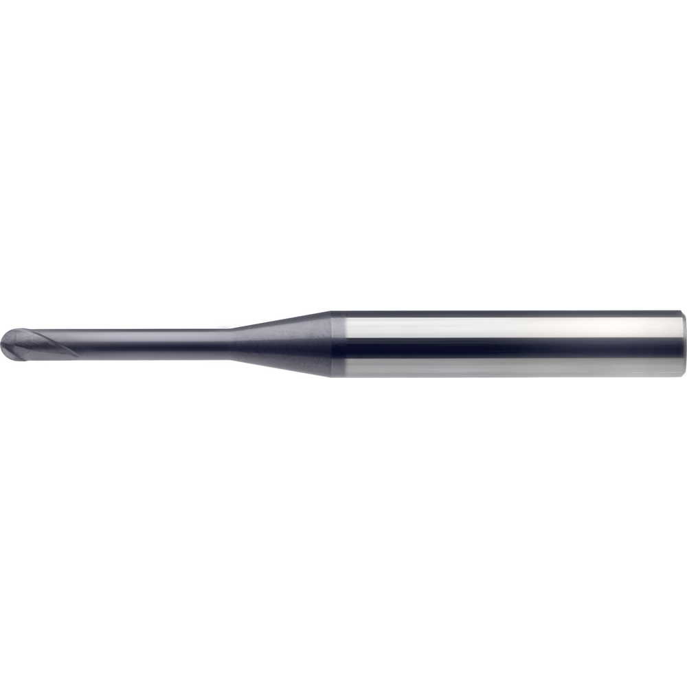 Solid carbide mini-radius milling cutter 30° 0,2mm, L2=0,5mm, Z=2 RockTec-52