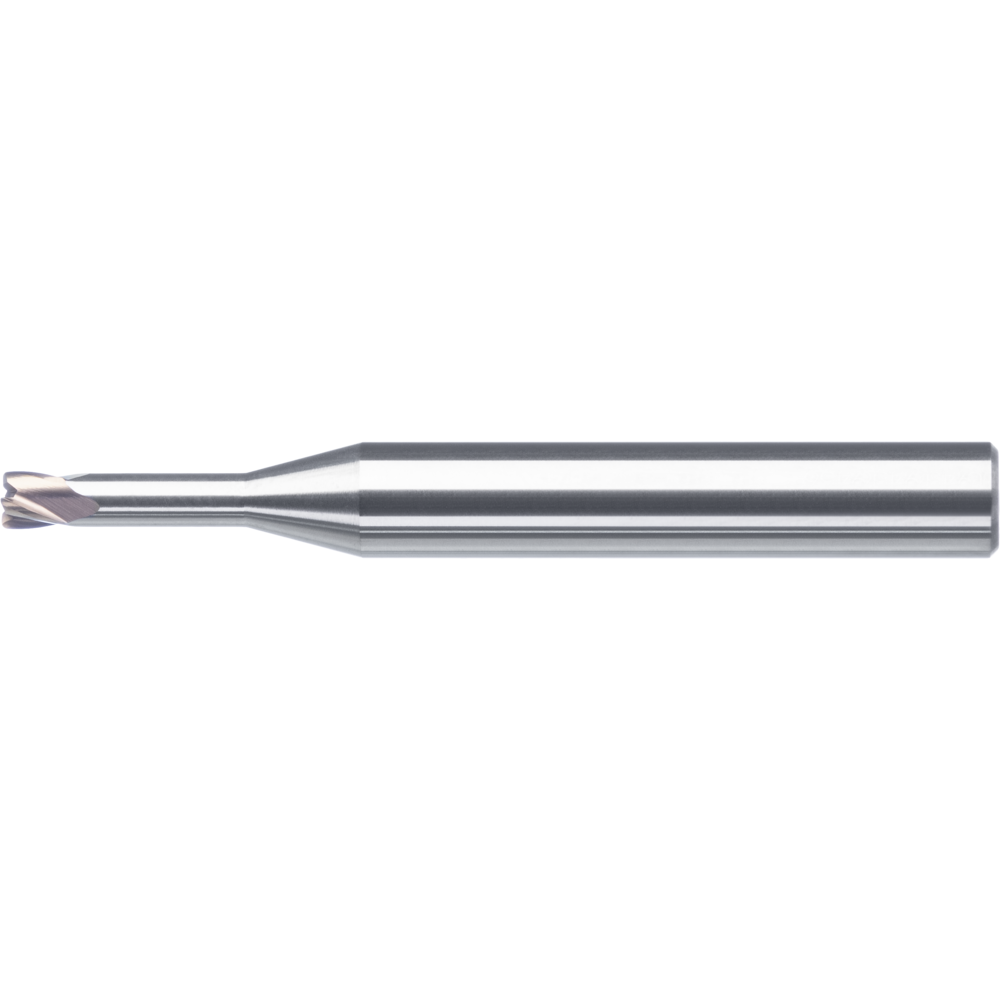 High-feed cutter, solid carbide, 0° 1 mm, L2=4 mm, Z=4 R=0.1 mm RockTec-65