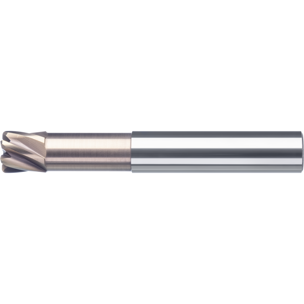 High-feed cutter, solid carbide, 0° 2 mm, L2=10 mm, Z=4 R=0.3 mm RockTec-65