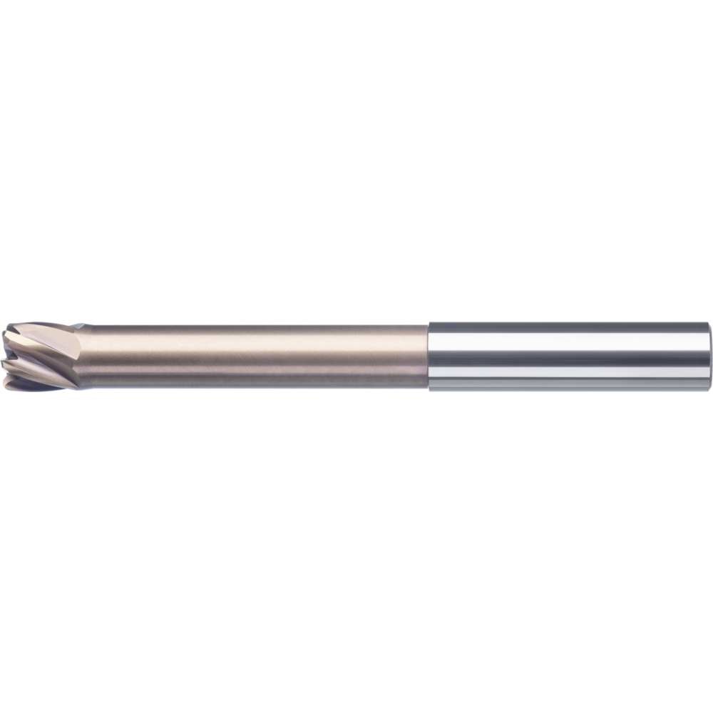 High-feed cutter, solid carbide, 0° 2 mm, L2=35 mm, Z=4 R=0.3 mm RockTec-65