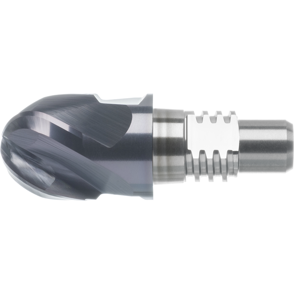 Solid carbide exchangeable head 30° radius, size 20 Ø10 4S. TiAlN