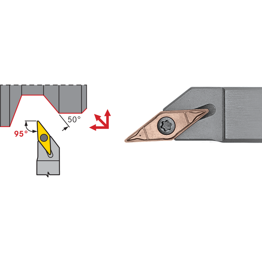 Clamp mounting SVJC-L 0808 X11-A, 93°, for VC..1103..