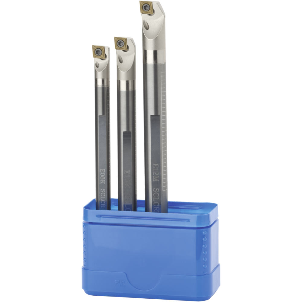 SC boring bar set 3-piece, SCLC-L-06 setting angle 93°, for II CC..0602.. IC