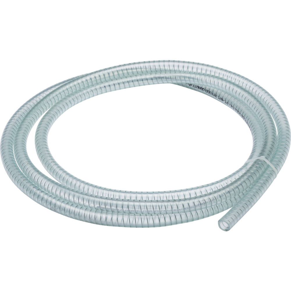 Vacuum suction hose with wire helix, L=10m