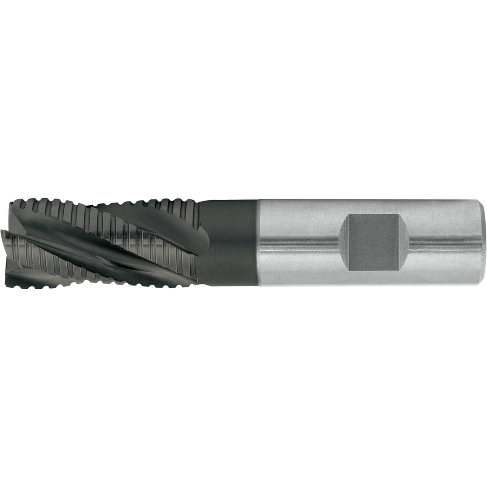 Roughing/finishing cutter HSS-E PM DIN844NF 6mm Z=4 short, TiAlN