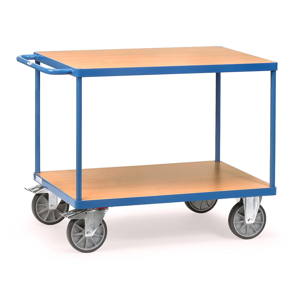 Table trolley 850x500mm, 2 shelves, load capacity 400kg