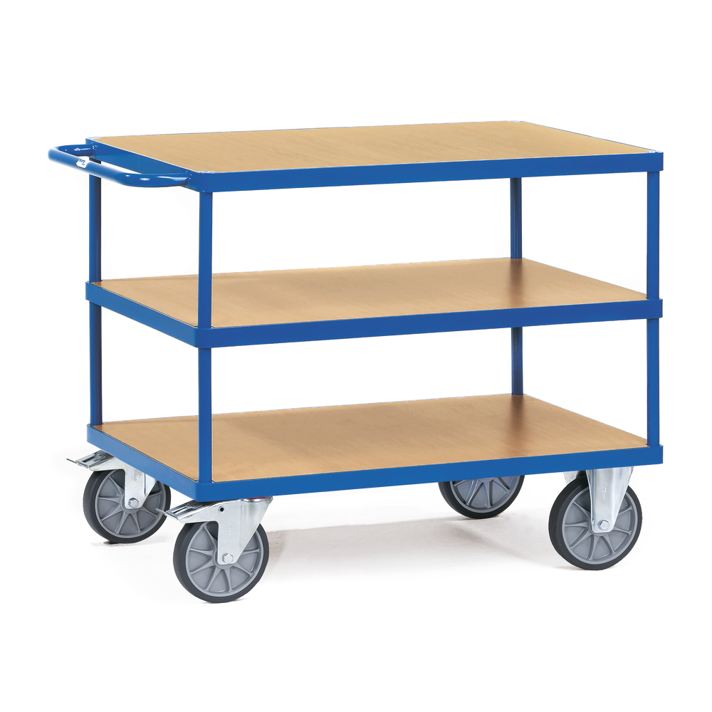 Table trolley 850x500mm 3 shelves, load capacity 400kg
