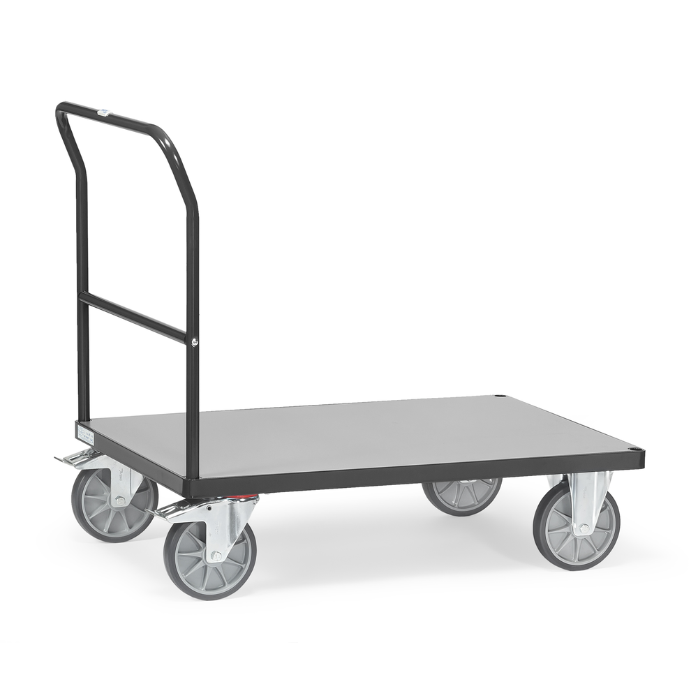 Platform trolley, supported load 500 kg, load platform 850x500 mm, RAL7016