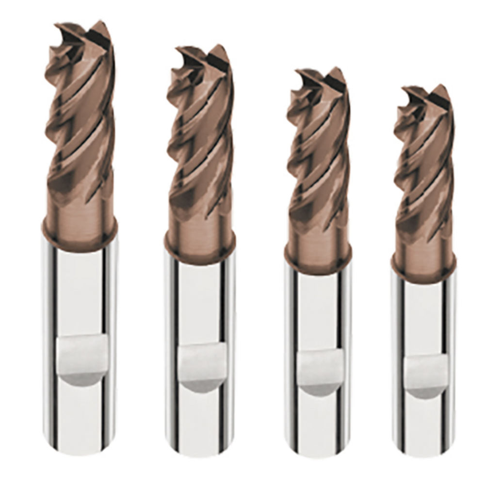 Schaftfräser-Satz VHM 35°/38°, 4-tlg. Satz (ø 8,10, 12,16)