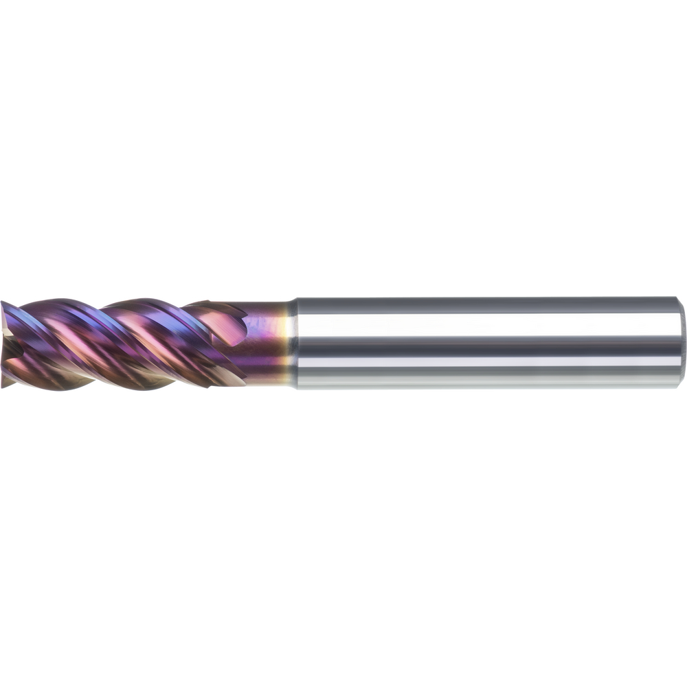 Schaftfräser VHM HPC, KR, ø 4x11x16x57mm R0,1 Z4 HA RockTec PRO