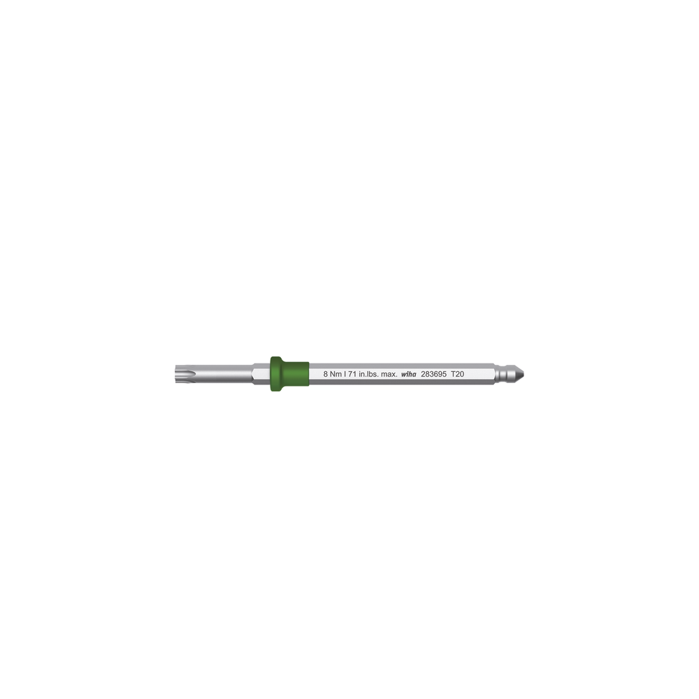 Replaceable blade TorqueFix® key Torx T6, max. 0,6Nm