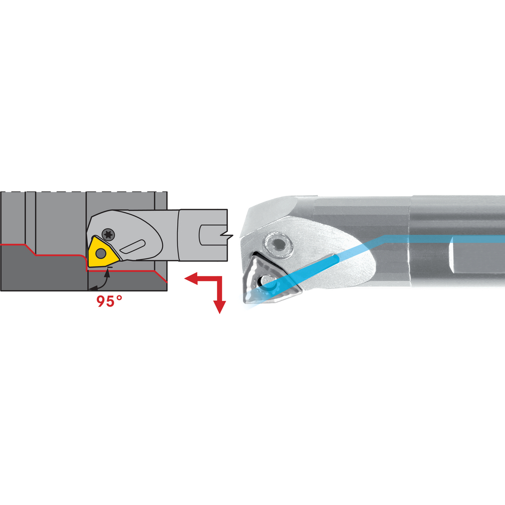 Bohrstange negativ A40T-PWLN R 08
