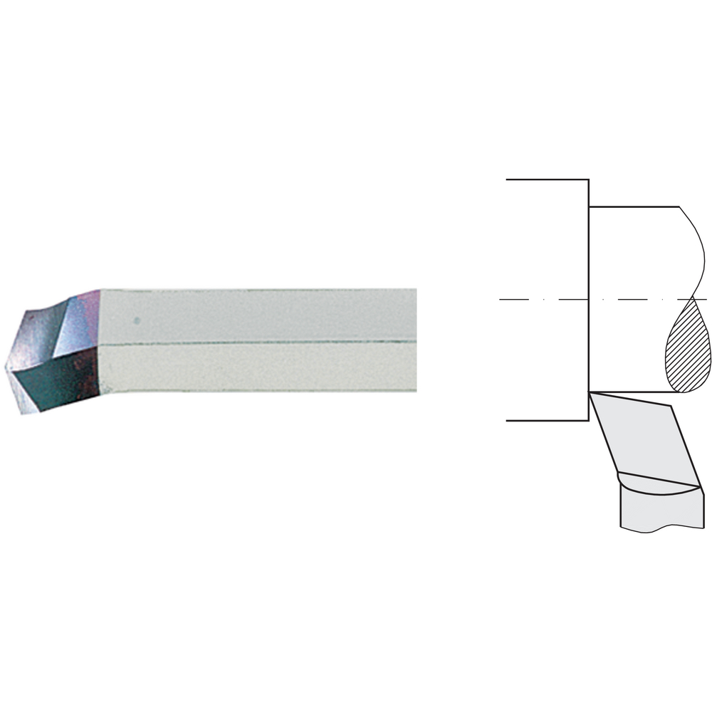 Eckdrehmeißel gebogen HSSE ähnl. D4965 quadratisch 10mm x 10mm