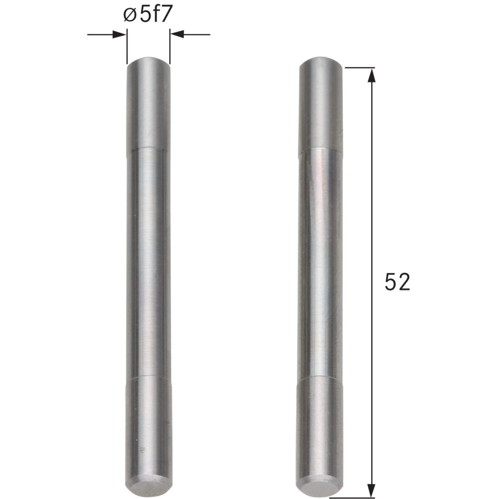 Straight measuring inserts Ø5mm L=52mm