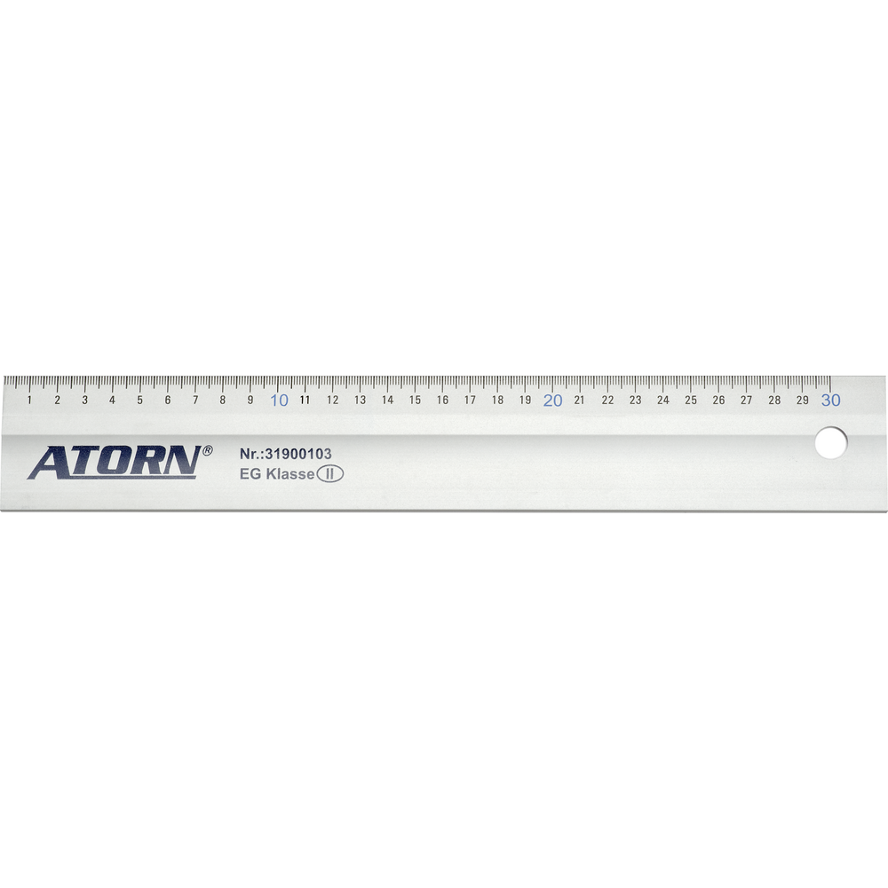 Light metal ruler 600mm anodised aluminium