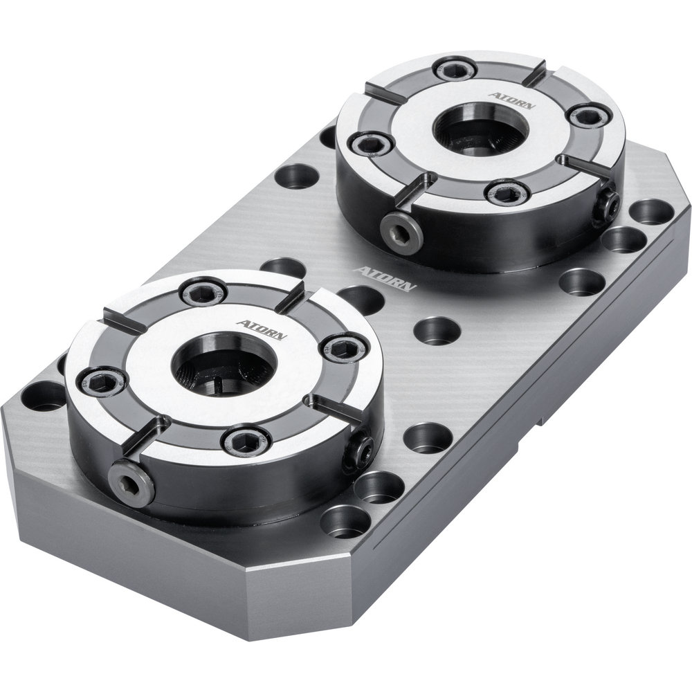 Zero point clamping system 2 clamping pots (H=72 mm)