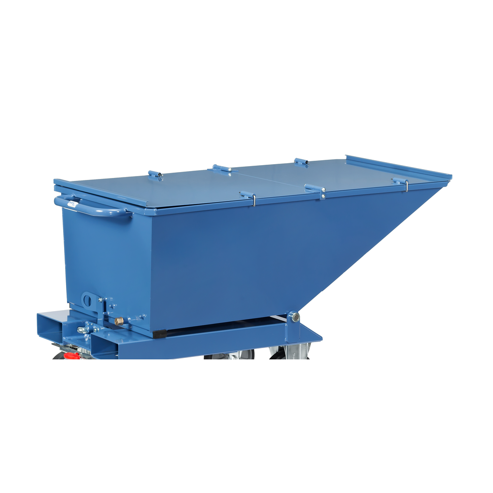 Foldable lid, can be opened on both sides, for trough tipper 250 l, RAL7016