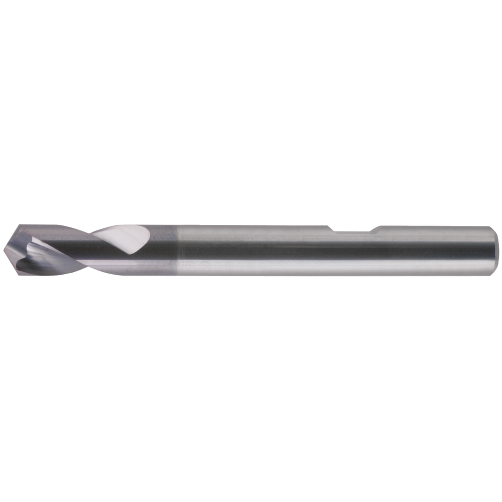 NC spotting drill, solid carbide 120° 3 mm TiAlN, HB shank