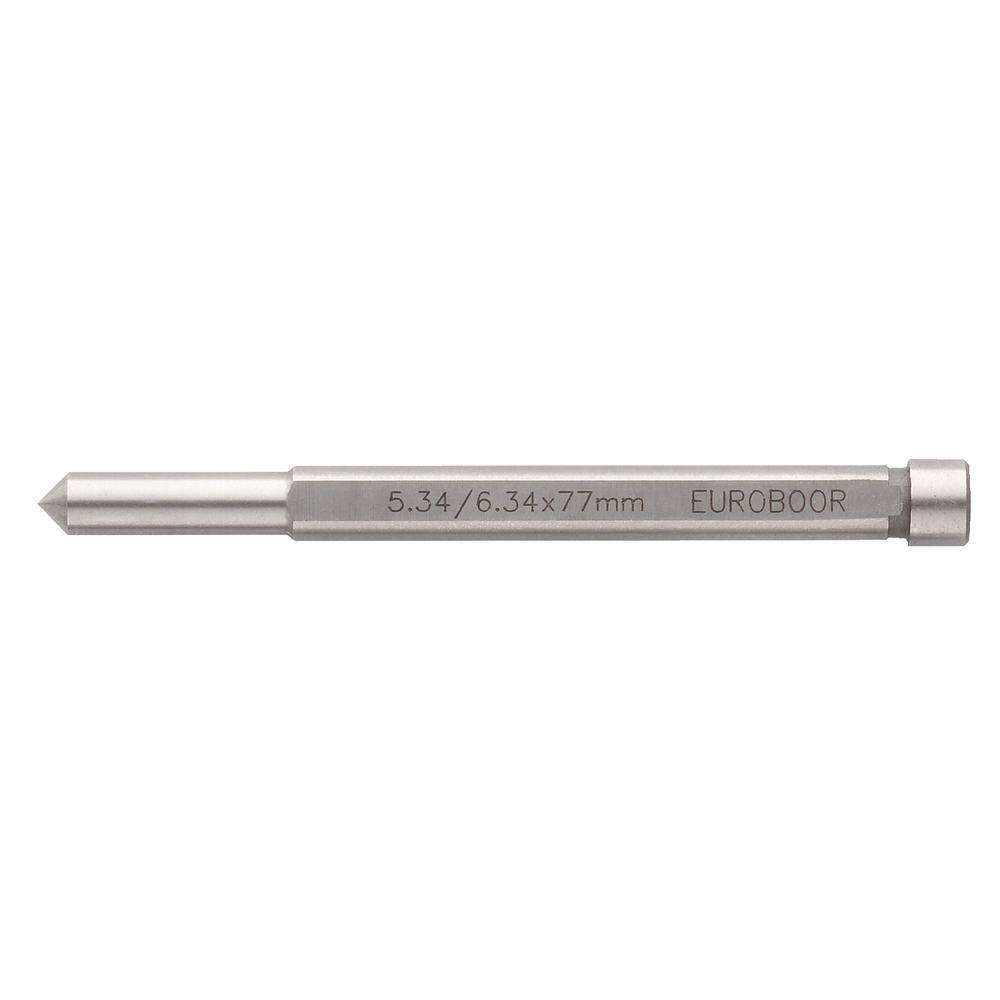 Ejector pin 6,35mm 12-60mm cutting depth 30mm core drill L=77mm