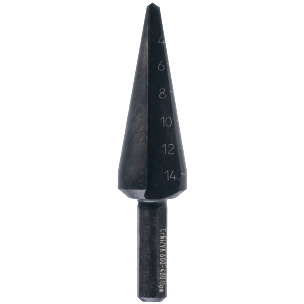 Cone drill HSS No. 0 Ø3-14mm (steel/cast iron)
