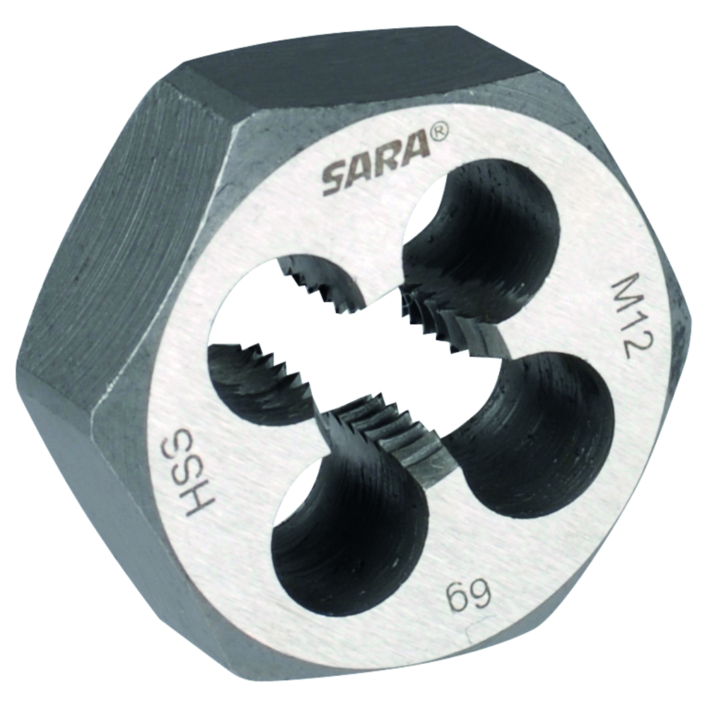 Hexagonal threading die HSS DIN382 M10